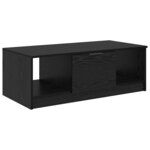 vidaXL Table basse Chêne noir 100 x 50 x 36 cm Bois d'ingénierie