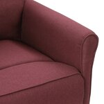 vidaXL Fauteuil de massage Rouge bordeaux Tissu