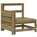 vidaXL Salon de jardin 7 Pièces bois de pin imprégné