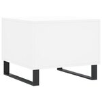 vidaXL Table basse blanc 50x50x40 cm bois d'ingénierie