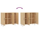 vidaXL Buffet chêne sonoma 90x34x80 cm bois d'ingénierie