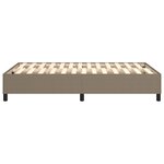 vidaXL Cadre de lit sans matelas taupe 120x200 cm tissu