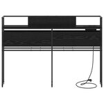 vidaXL Tête de lit de rangement Chêne noir 120 cm Bois d'ingénierie