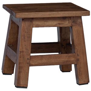 vidaXL Tabouret Naturel 26 x 26 x 26 cm Bois d'Acajou