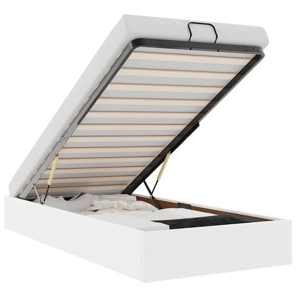 vidaXL Cadre de lit ottoman sans matelas blanc 80x200 cm similicuir