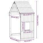 vidaXL Toit de lit pour enfants 60x99x139 5 cm bois de pin massif