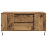 vidaXL Table basse Bois Ancien 102 x 44 5 x 50 cm Bois d'ingénierie