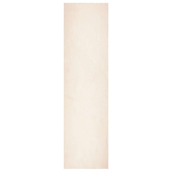 vidaXL Tapis doux à poils moyens et lavable HUARTE Beige 80 x 400 cm