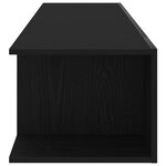 Meuble TV vidaXL avec LEDs Chêne Noir 135x39x30cm en bois d'ingénierie
