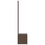 vidaXL Cache-pot de jardin Marron 35 x 30 x 135 cm Métal