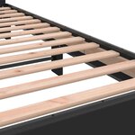 vidaXL Cadre de lit sans matelas noir 140x200 cm