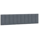 vidaXL Cadre de lit avec lumières LED gris foncé 200x200 cm velours