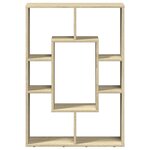 vidaXL Bibliothèque chêne sonoma 63x20x90 cm bois d'ingénierie