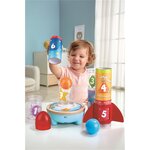 Hape E0387 - Jeu d'empilage avec fusée et balle à air pulsé