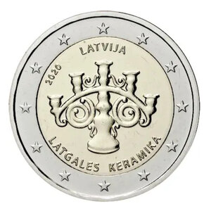 2 euros commémorative Lettonie 2020 - Céramique lettone.