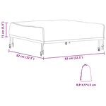 vidaXL Housse de meubles d'extérieur 82 x 82 x 15 cm Tissu Oxford 420D