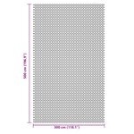 vidaXL Tapis de sol de camping bleu 5x3 m