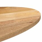 vidaXL Dessus de table 90x40x2 5 cm ovale bois massif de manguier