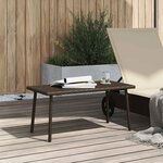 VidaXL Table basse de jardin rectangulaire marron 40x40x37 cm rotin