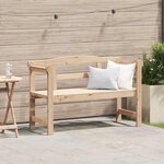 vidaXL Banc extérieur Marron 119 x 76 x 44cm Bois de pin massif