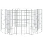 vidaXL Foyer en gabion Ø 100 cm fer galvanisé