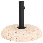 vidaXL Base de Parasol pour Poteaux de 37/42/52/58mm Béton Jaune 20 kg