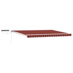 vidaXL Auvent rétractable électrique Orange  Noir et Blanc 4 × 3 5 m