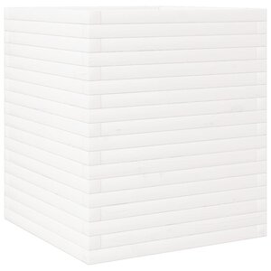 vidaXL Jardinière blanc 60x60x68 5 cm bois de pin massif