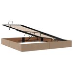 vidaXL Lit avec rangement et LED avec matelas Gris clair 200 x 200 cm