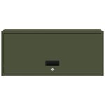vidaXL Armoire murale pour garage Vert olive 80 x 33 x 35 cm