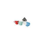 Tasse à café 340 ml aroma olympia - rouge- boîte de 6 -  - grès x96mm