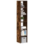 vidaXL Bibliothèques 2 Pièces empilable chêne fumé bois d'ingénierie