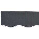 vidaXL Bande de auvent Anthracite 2.3 x 0.2 m Toile