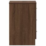 vidaXL Tables de chevet 2Pièces Chêne marron 38x35x56cm Bois d'ingénierie