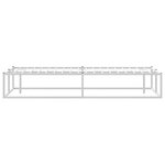 vidaXL Cadre de lit sans matelas blanc 160x200 cm métal