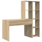 vidaXL Bureau Chêne Sonoma 138 5 x 55 x 143 cm Bois d'ingénierie
