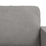 vidaXL Ensemble de Canapés 2 Pièces Gris clair 228 x 78 x 80 cm Velours