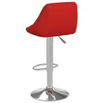vidaXL Tabourets de bar lot de 2 rouge bordeaux similicuir
