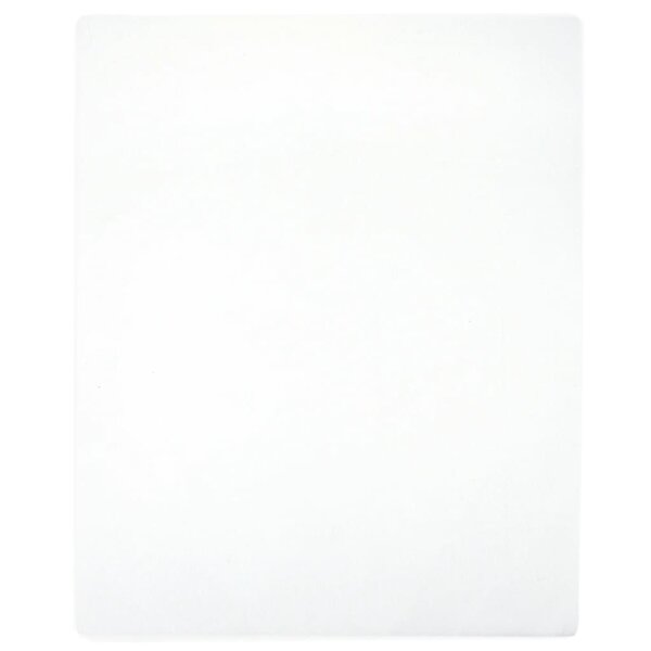 vidaXL Drap-housse Jersey Blanc 140x200 cm Coton