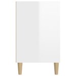 vidaXL Armoire à chaussure Blanc brillant 102x36x60 cm Bois ingénierie