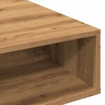 vidaXL Table basse chêne artisanal 105x55x32 cm bois d'ingénierie