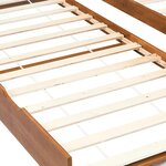 vidaXL Cadre de lit extensible Marron miel Bois de pin 90x200 cm