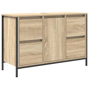 vidaXL Meuble sous-vasque avec tiroirs chêne sonoma 90x34 5x60 cm