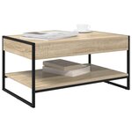vidaXL Table basse Sonoma 80 x 50 x 40 cm Bois d'ingénierie