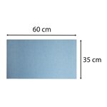 Sous main souple PU bicolore - 35x60cm - Marine/ciel EXACOMPTA