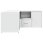 vidaXL Armoire d'angle blanc 160x40x45 cm bois d’ingénierie