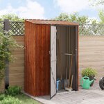 vidaXL Cabanons de jardin Marron 140 5 x 74 x 200 cm Métал