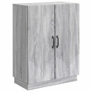 vidaXL Buffet Sonoma gris 66 x 34 5 x 87 cm Bois d'ingénierie
