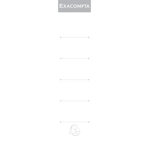 Etiquettes Autocollante Pour Dos De Classeur À Levier. 50mm De Largeur - Blanc - Exacompta