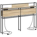 vidaXL Tête de lit de rangement Chêne sonoma 135 cm Bois d'ingénierie